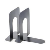 Держатель (ограничитель) подставка для книг BRAUBERG "Germanium Solid", 2 штуки, металл, 237979