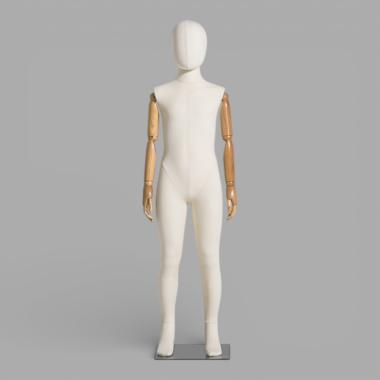 NK-2F Манекен детский тканевый c деревянными руками