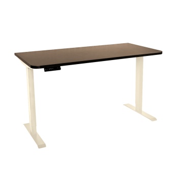 Стол с регулировкой высоты электрический LuxAlto LA-T33-2AR2 слоновая кость/трюфель ЛДСП 140*65*2.5