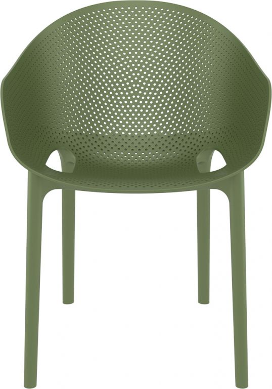 Кресло пластиковое Sky Pro оливковый