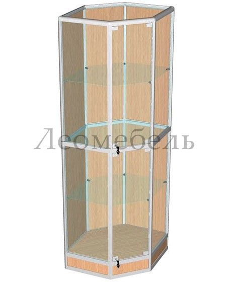 ВА-243-Д Витрина из алюминиевого профиля с подиумом