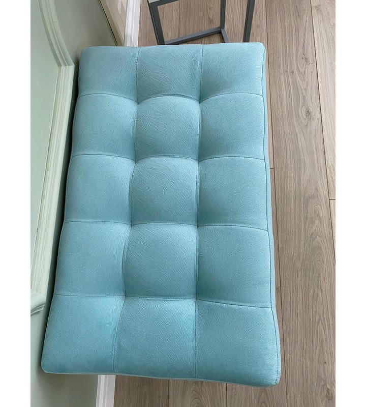 Банкетка Сканди-60 (светло-бирюзовый/белый)