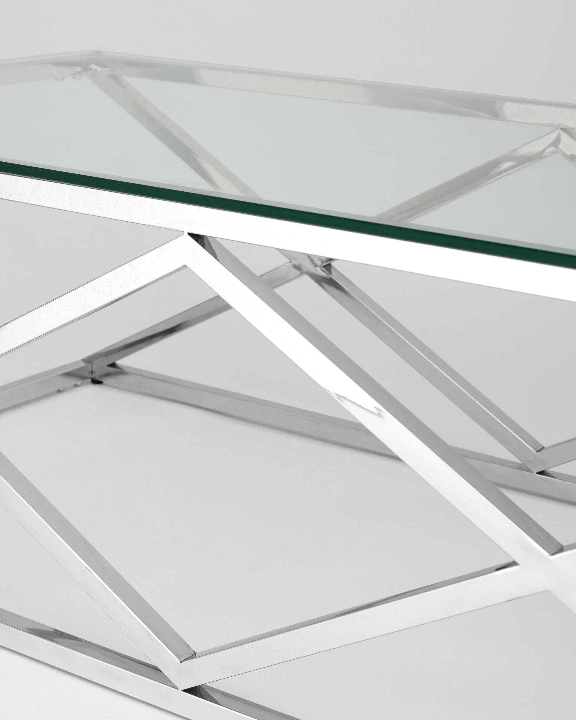 Журнальный стол 120*60 ИНСИГНИЯ серебро