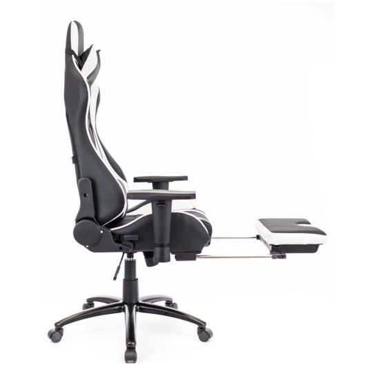 Кресло компьютерное Lotus S1 экокожа белый