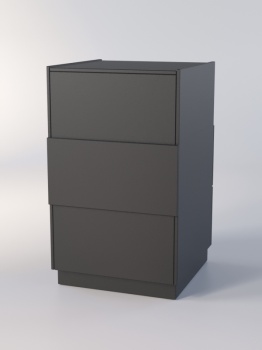 Прилавок "РОНА" №7-2-600мм, Черный