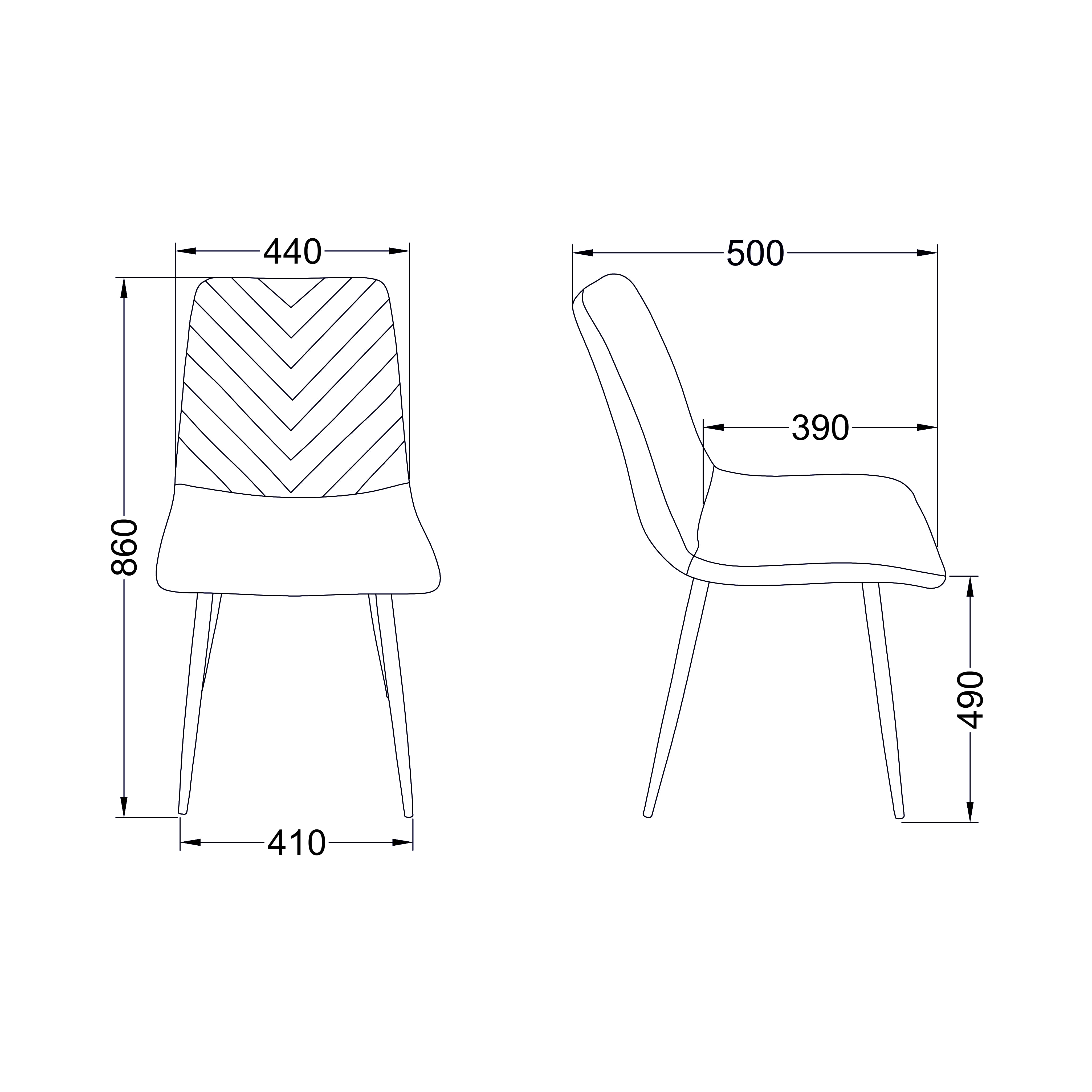 Стул Violin, зеленый, велюр