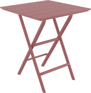 Стол пластиковый складной Helen Folding Table 60 марсала