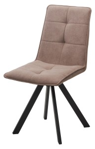 Стул БРОНКС (BRONX), 360 град. поворот. B5 Капучино, велюр / черный каркас