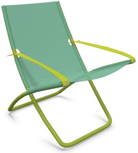 Кресло-шезлонг металлическое Snooze зеленый, мятный