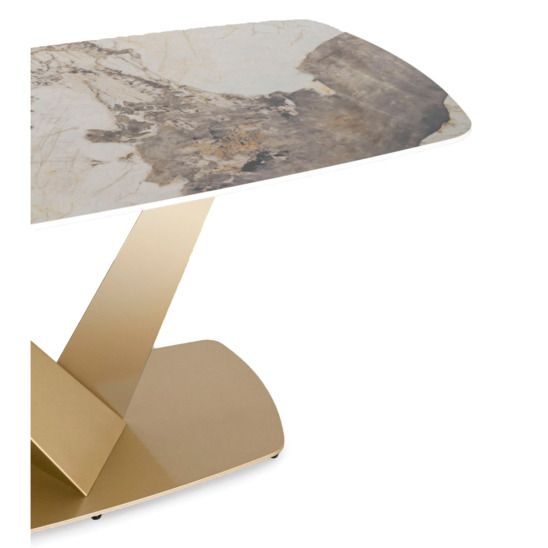 Стол Аврора, 160*90, керамика светлая