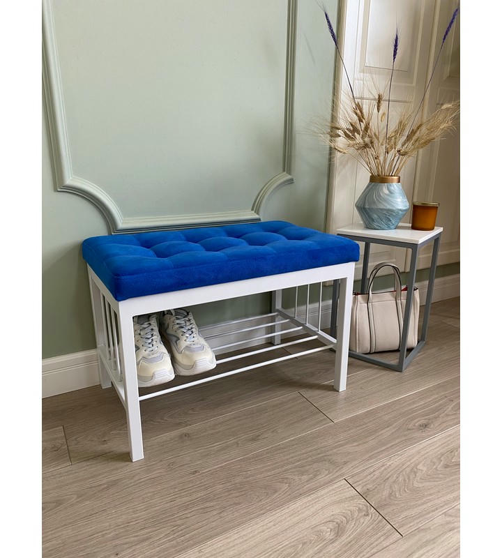 Банкетка Сканди-60 (синий/белый)