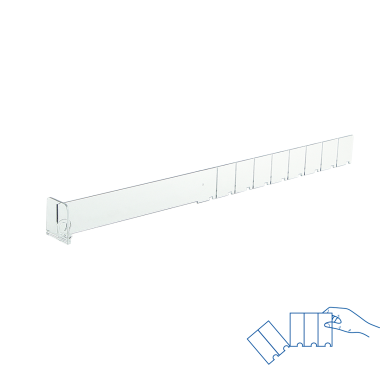 Разделитель высотой 30 мм DIV30-BT35, длина 185-385