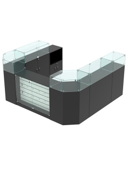 Комплект прилавков "ВАЛЕНТИНО" №4, Черный