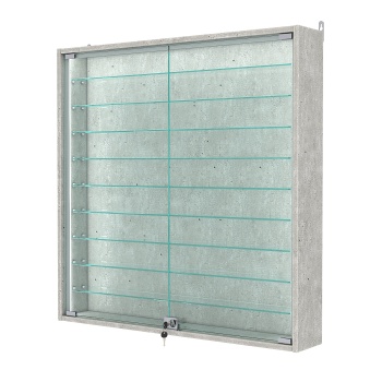 Витрина настенная №4-5А-П, Метрополитан Грей