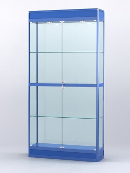 Витрина "АЛПРО" №3-300-2 (задняя стенка - стекло), Синий