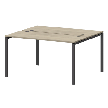 Бенч двойной на металлокаркасе Смарт СМС2-П-14К.120.Пр25 Кронберг/Антрацит