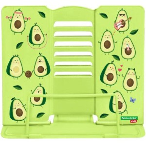 Подставка для книг и учебников бол BRAUBERG KIDS "Avocado", регулируемый угол наклона, металл, 238052