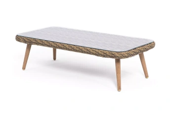 "Прованс" столик журнальный из ротанга, цвет соломенныйцвет соломенный