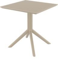 Стол пластиковый Sky Table 70 бежевый