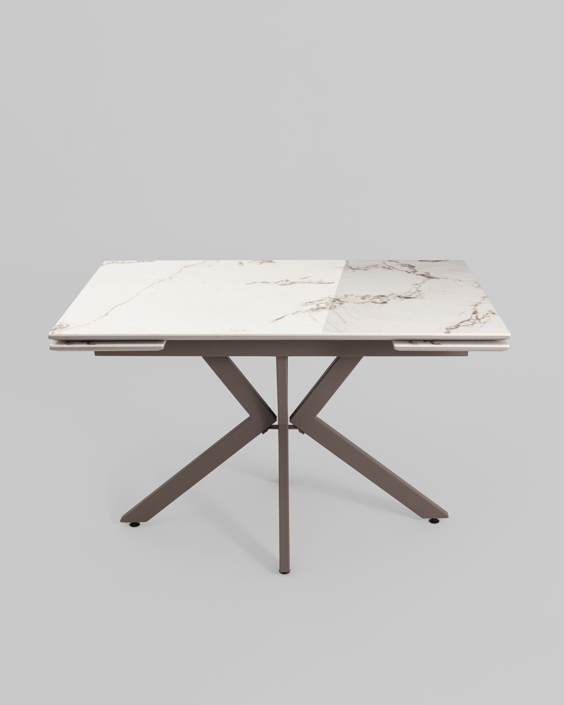Стол раскладной Marmer 120-180*80*76 керамика капучино