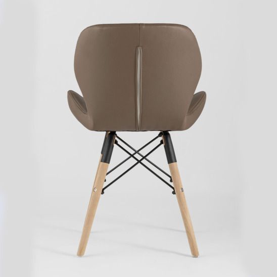 Стул Бон экокожа, коричневый