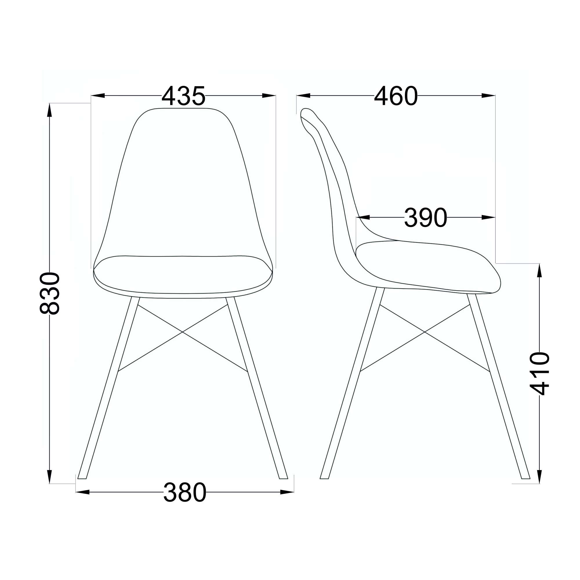 Стул Kord, зеленый, экокожа