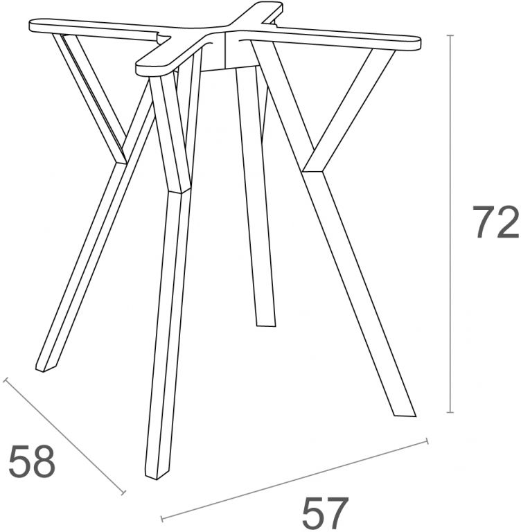 Подстолье пластиковое Max Legs Small черный