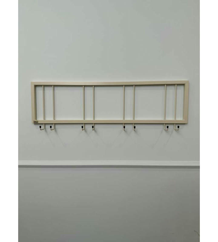 Вешалка настенная металлическая с крючками -93 (бежевый) цена 2 200 ₽ Вешалка настенная металлическая с крючками -93 (бежевый)