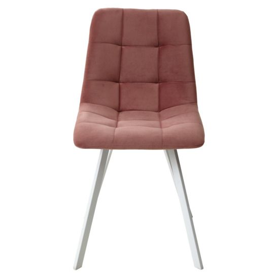 Стул CHILLI-Q SQUARE розовый / белый каркас