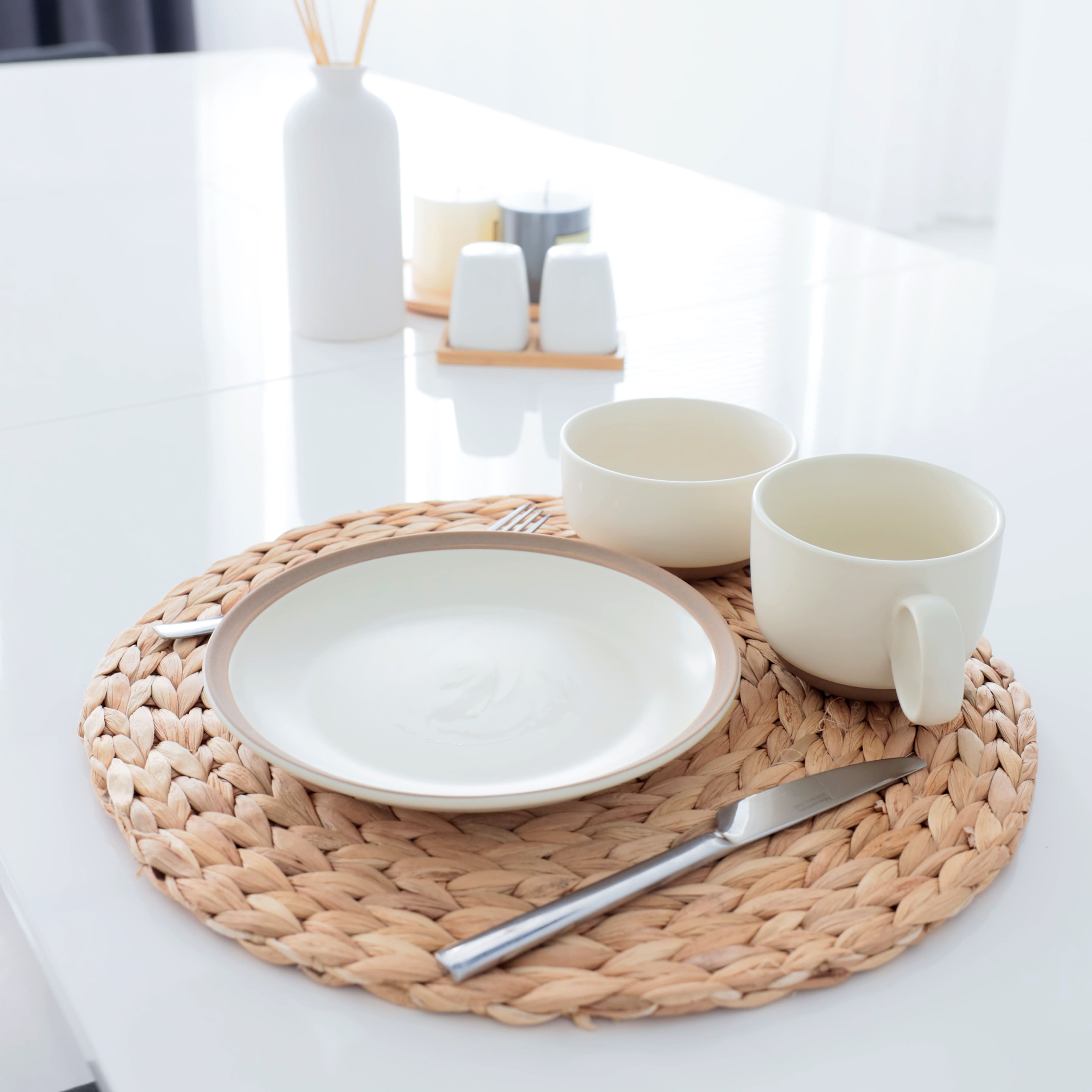 Блюдо SAND EDGE, керамика, белый, d21,5*2,8см