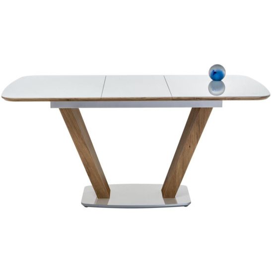 Стол Петир дуб монтана / белый