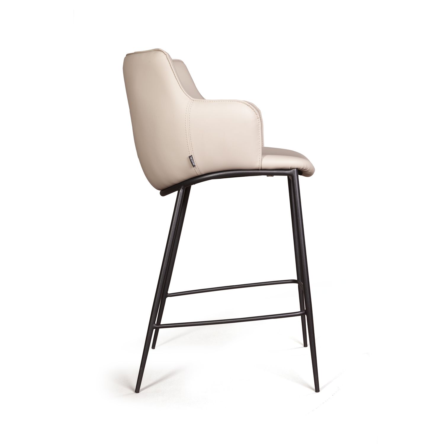 Стул полубарный Sofia, экокожа soft-touch, серый