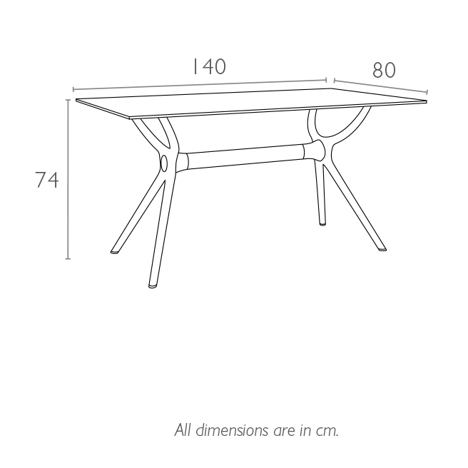 Стол пластиковый Air Table 140 черный