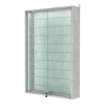 Витрина настенная №2-5А-П, Метрополитан Грей