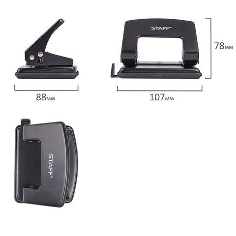 Дырокол STAFF, металлический средний, до 20 листов, черный, 224649 цена 257 ₽ Дырокол STAFF, металлический средний, до 20 листов, черный, 224649