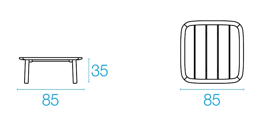 Столик деревянный кофейный Twins 