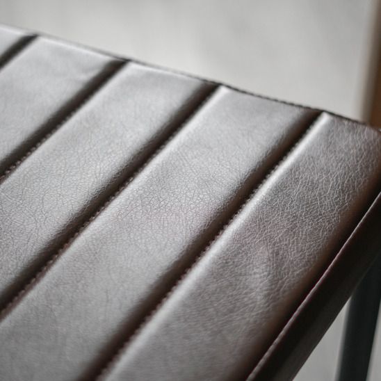 Стул Милан, экокожа Cometa brown, черный муар