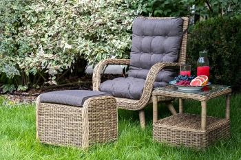 "Толедо" лаунж-зона из искусственного ротанга, цвет соломенныйцвет соломенный