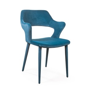 Стул Вудди, бархат сине-зеленый