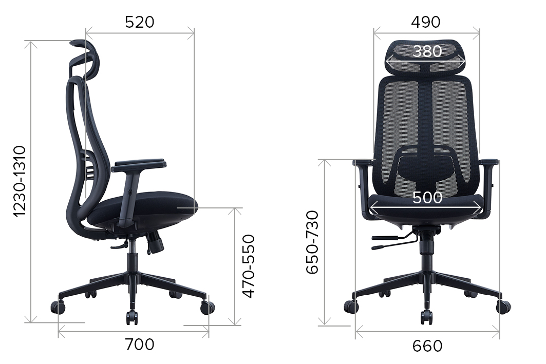 Кресло Everprof EP-830 Grey (Грэй) Сетка Серый