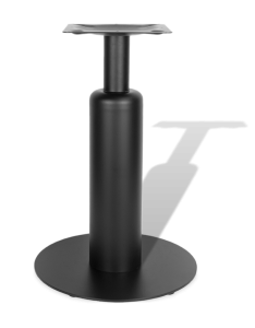 Ножка стола металлическая круглая для ресторана, черная, артикул 4603