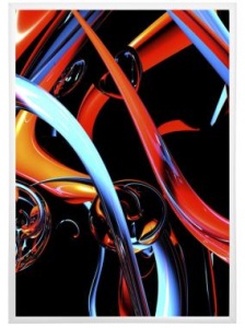 Рамка Нельсон 02, А2, белый глянец RAL-9003