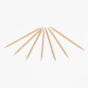 Зубочистки деревянные 190 штук в диспенсере с крышкой, БЕЛЫЙ АИСТ, берёза, 607566