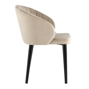 Стул с подлокотниками Шон, велюр бежевый