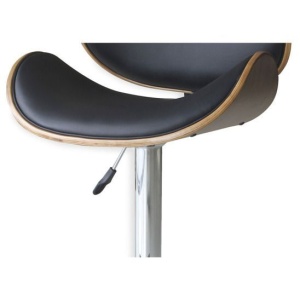 Барный стул Бакнер черный регулируемый