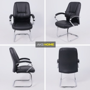 Стул King, черный, экокожа