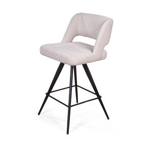 Стул полубарный Молли, ткань бежевый