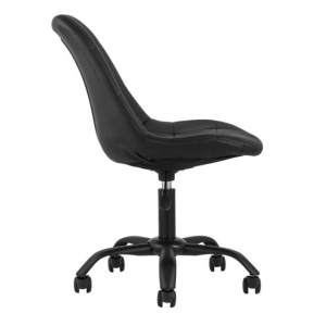 Стул офисный Гирос, экокожа, черный