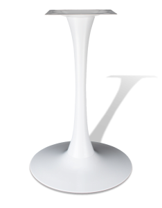 Ножка стола металлическая круглая белая, серая Тюльпан, артикул 4018W