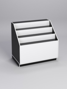 Прилавок-горка "ТОРГОВЫЙ", Черный, фасад белый